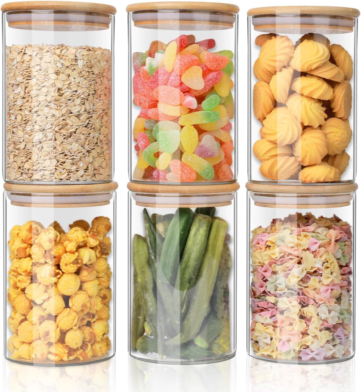 YUNCANG Glass Food Storage Jars