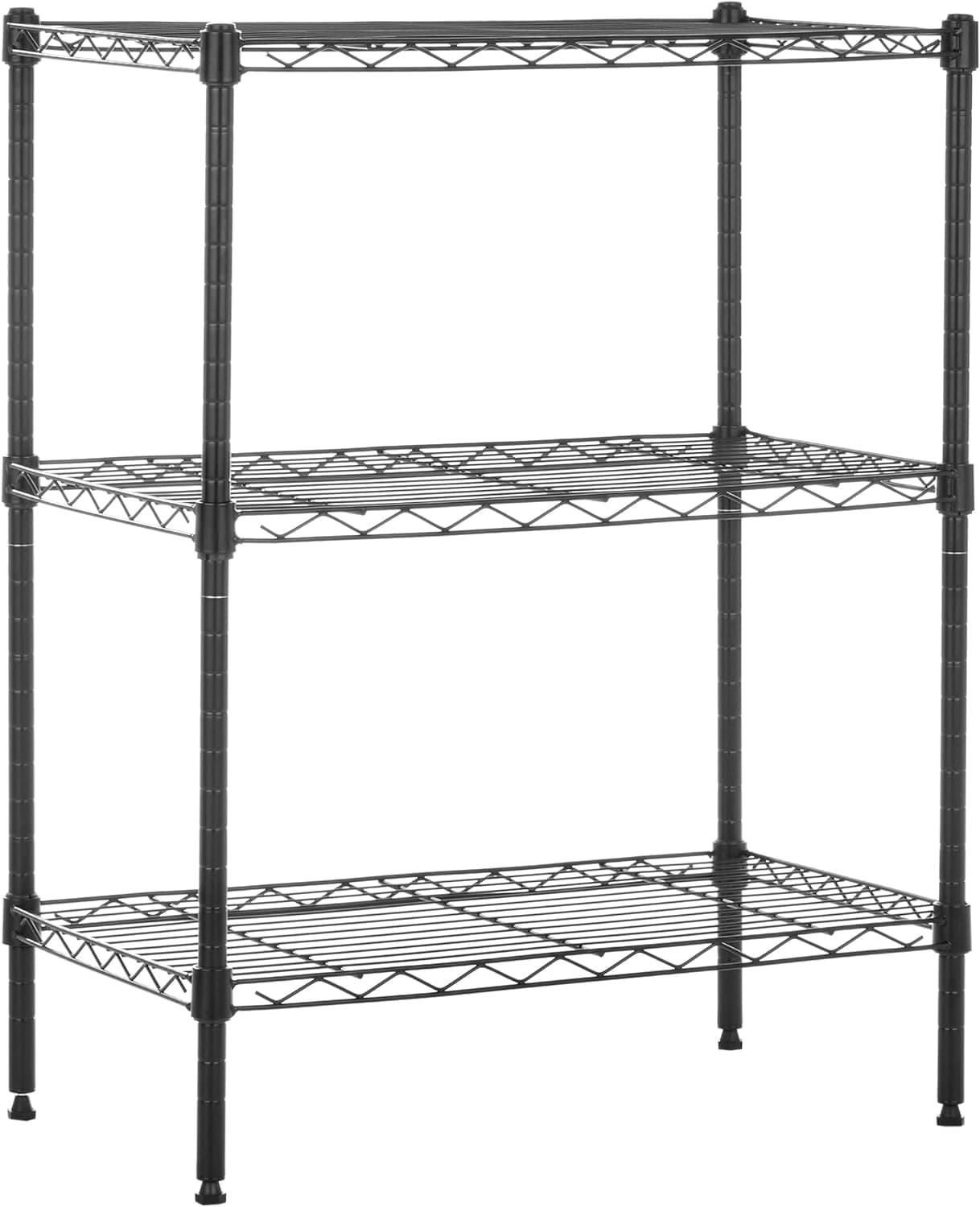 Amazon Basics 3-Shelf Adjustable Heavy Duty Steel Wire Rack Storage